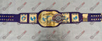 Blue Block Logo World Heavyweight Wrestling Championship Title Belt
