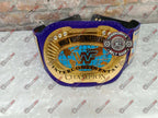 Blue Block Logo World Heavyweight Wrestling Championship Title Belt