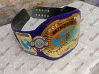 Blue Block Logo World Heavyweight Wrestling Championship Title Belt