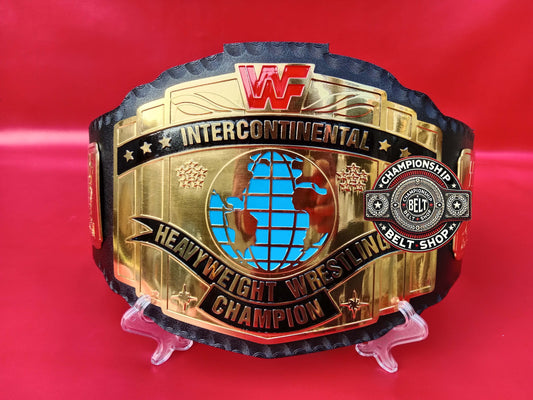 WWF Intercontinental Block logo IC Championship Title Belt