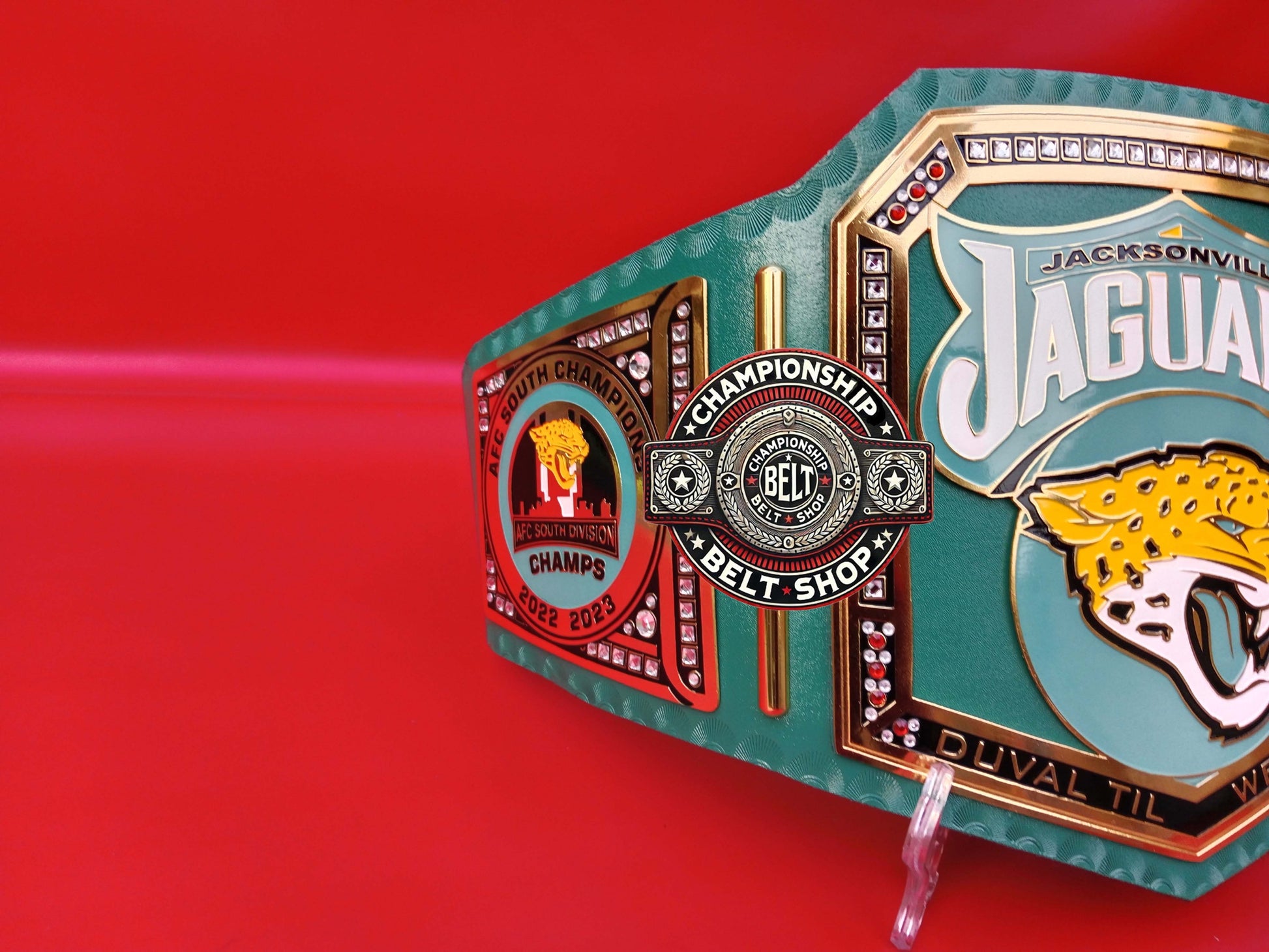 Jacksonville Jaguars WWE NFL Championship Title Belt