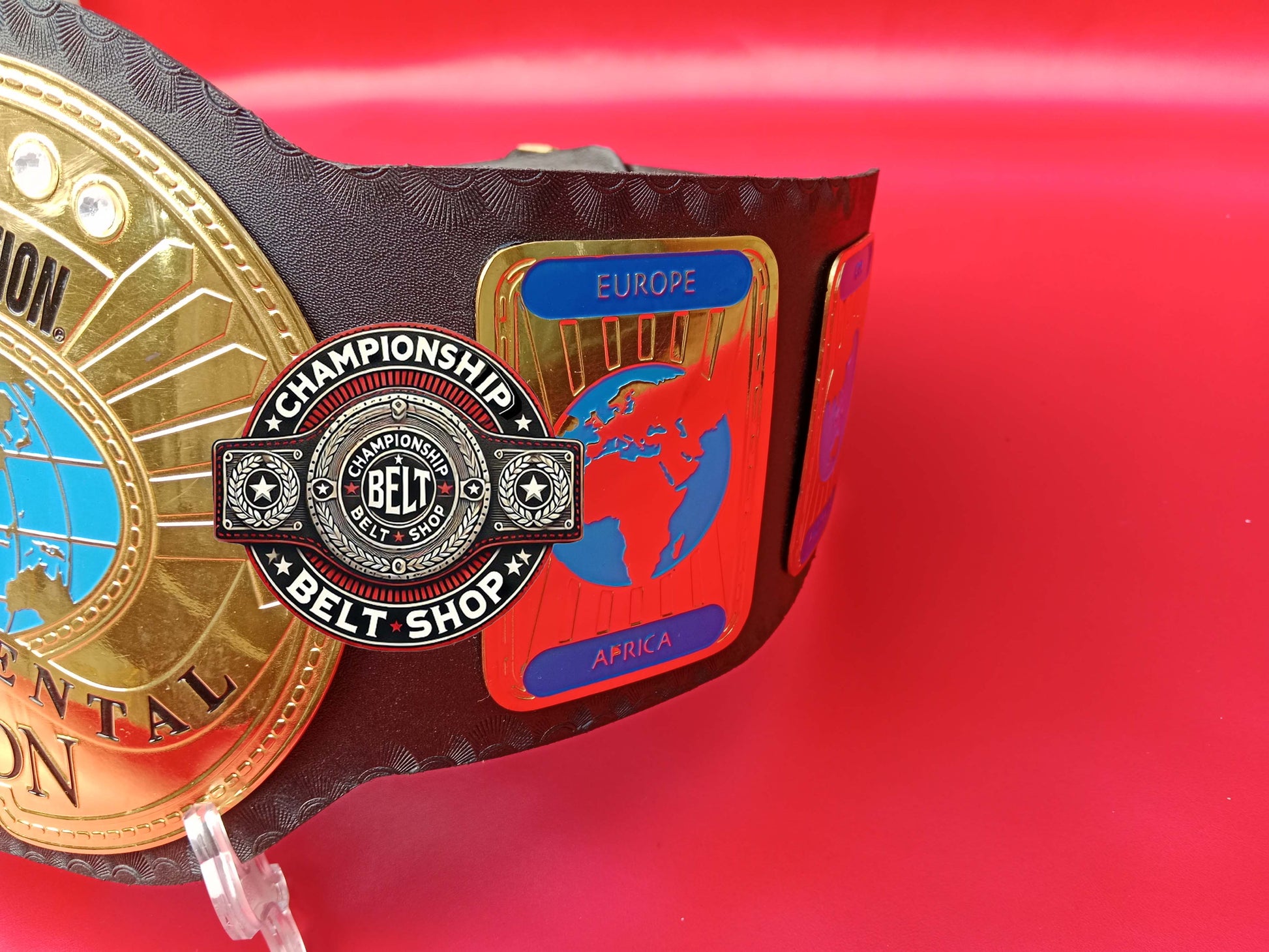 WWF Oval IC Intercontinental Championship Title Belt