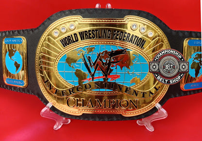 WWF Oval IC Intercontinental Championship Title Belt