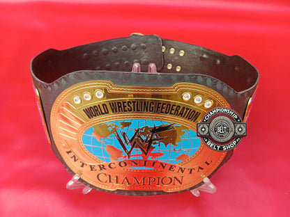 WWF Oval IC Intercontinental Championship Title Belt