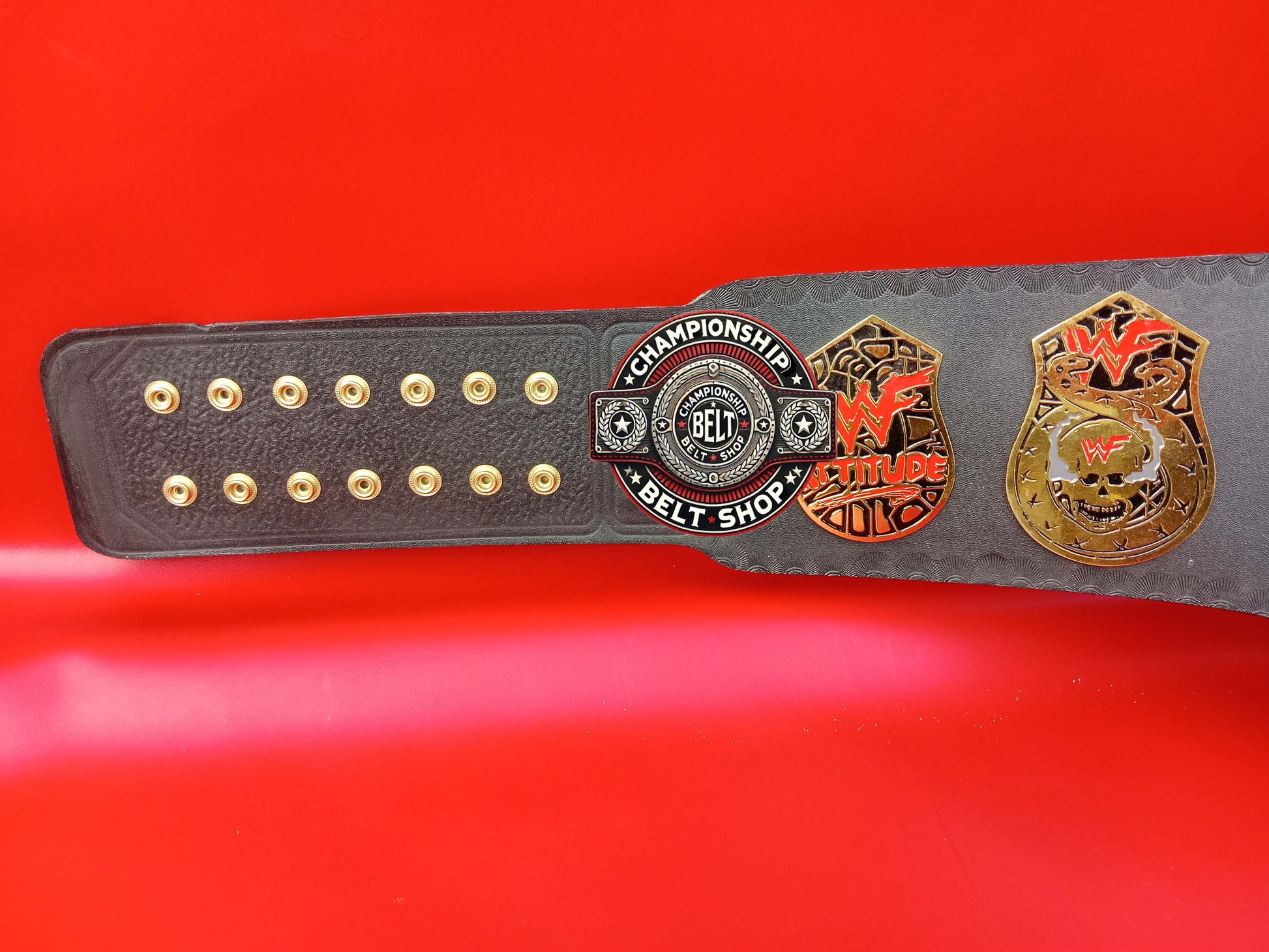 WWF Smoking Skull Championship Title Belt