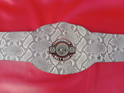 WWF Smoking Skull Snake Skin Championship Title Belt