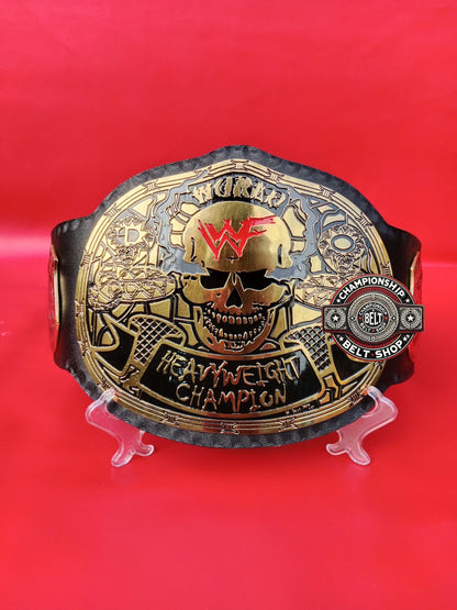 WWF Smoking Skull Snake Skin Championship Title Belt