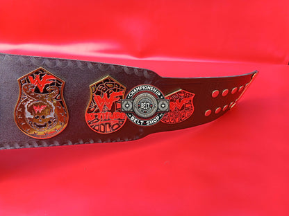 WWF Smoking Skull Snake Skin Championship Title Belt
