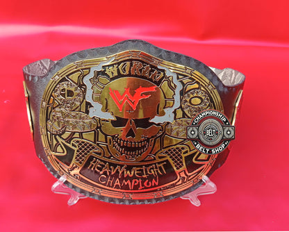 WWF Smoking Skull Snake Skin Championship Title Belt